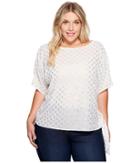 Michael Michael Kors - Plus Size Bergalia Foil Tie Top