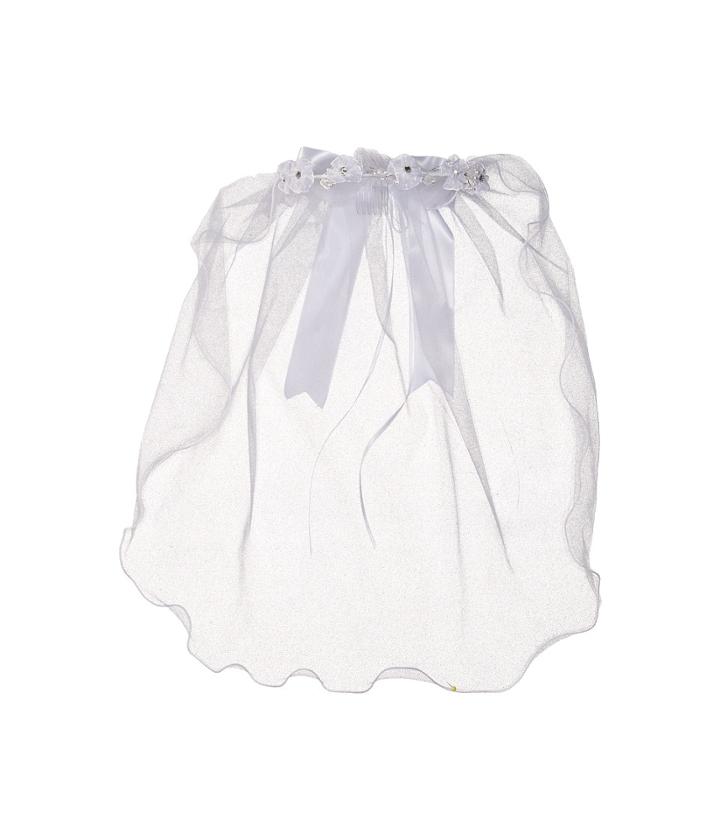Us Angels - Beaded Flower Wreath W/ Veil