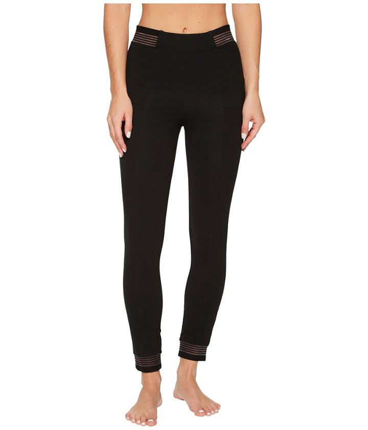 Yummie - Compact Cotton Ankle Legging W/ Stripe Elastic
