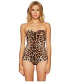 Dolce &amp; Gabbana - Cheetah Cami Strap Maillot Swim One-piece