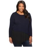 Karen Kane Plus - Plus Size Combo Hem Sweater