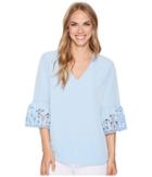 Calvin Klein - Long Sleeve Blouse W/ Sleeve Detail