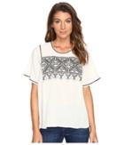 Lilla P - Short Sleeve Embroidered Top