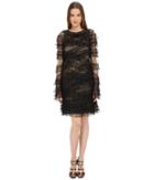 Vera Wang - Sleeveless Dress W/ Ruffled Detail