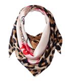 Kate Spade New York - Cheetah Face Silk Square
