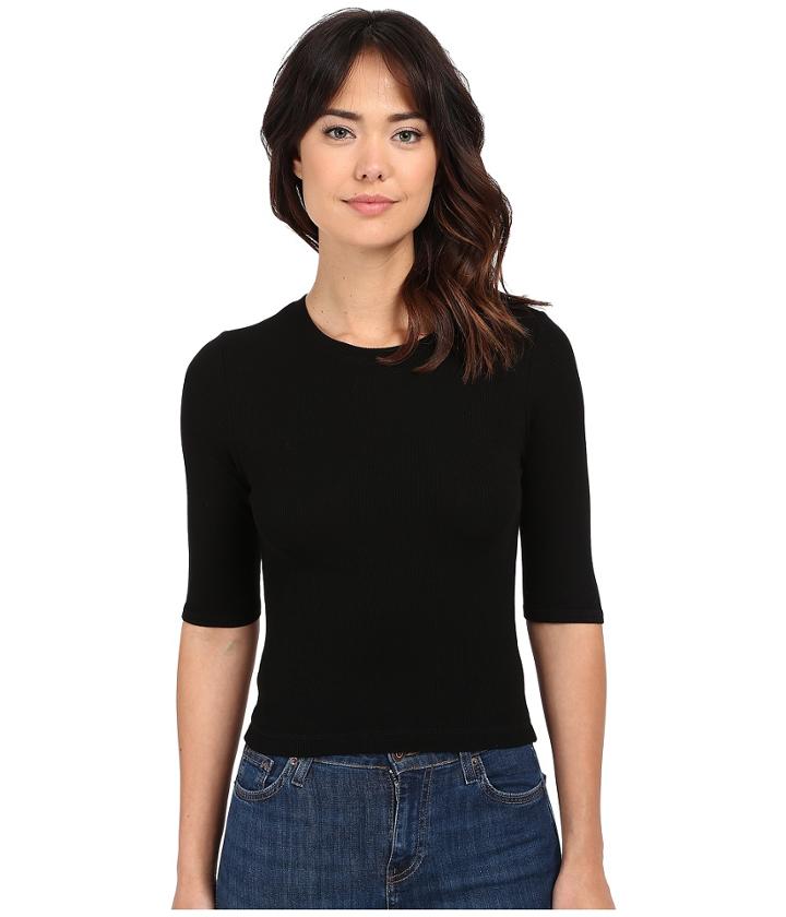 Michael Stars - 2x1 Rib Elbow Sleeve Crop