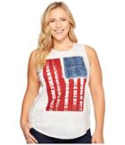 Lucky Brand - Plus Size Tie-dye Flag Tee