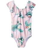 Seafolly Kids - Hawaiian Rose Ruffle Tank One-piece