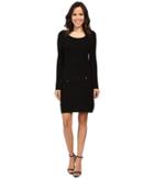 Laundry By Shelli Segal - Drop Waist Long Sleeve Sweater Dress
