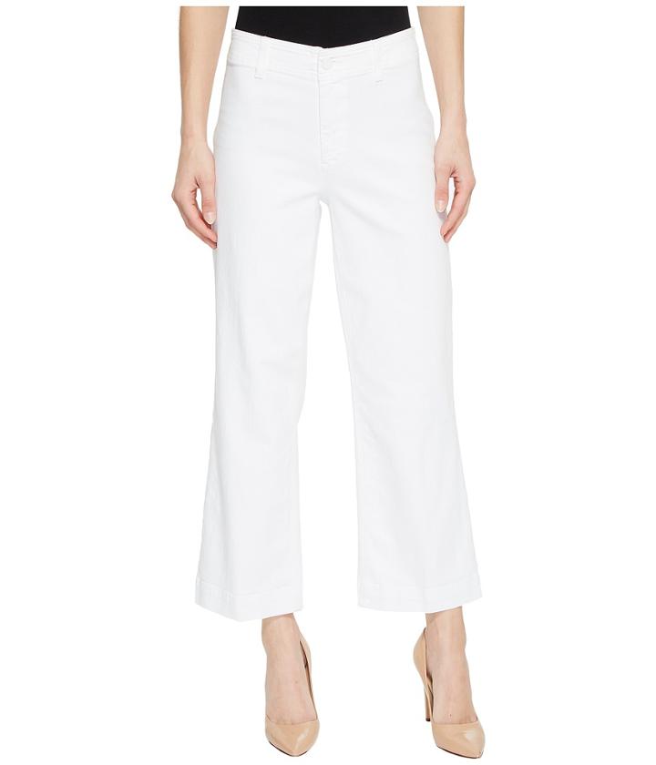 Paige - Clean Front Nellie Culotte In Crisp White