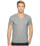 John Varvatos Star U.s.a. - Short Sleeve Knit V-neck With Self Fabric Detail K2979t1l