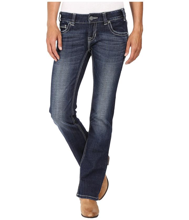 Rock And Roll Cowgirl - Low Rise Bootcut In Dark Vintage W0-8461