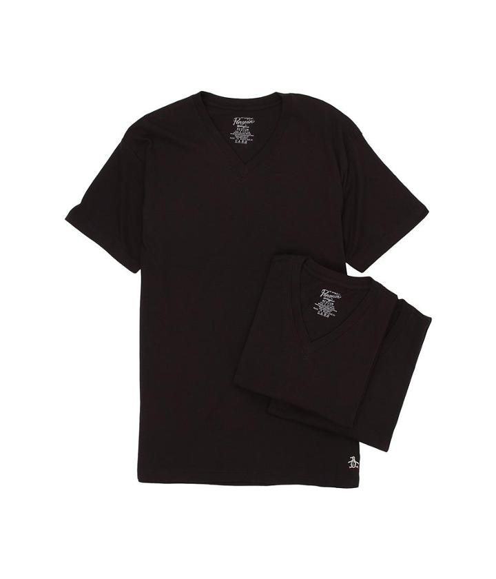 Original Penguin 100% Cotton 3 Pack V-neck Tee