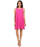 Adrianna Papell - Flyaway Pleated Shift Dress