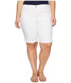 Nydj Plus Size - Plus Size Briella Shorts In Optic White