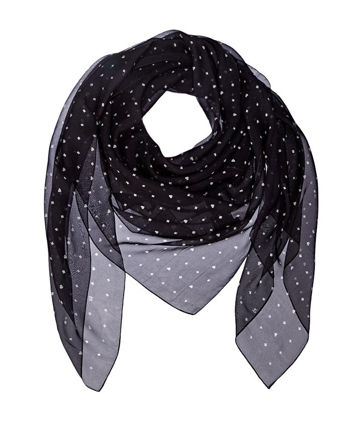 The Kooples - Poker Printed Ilk Chiffon Scarf