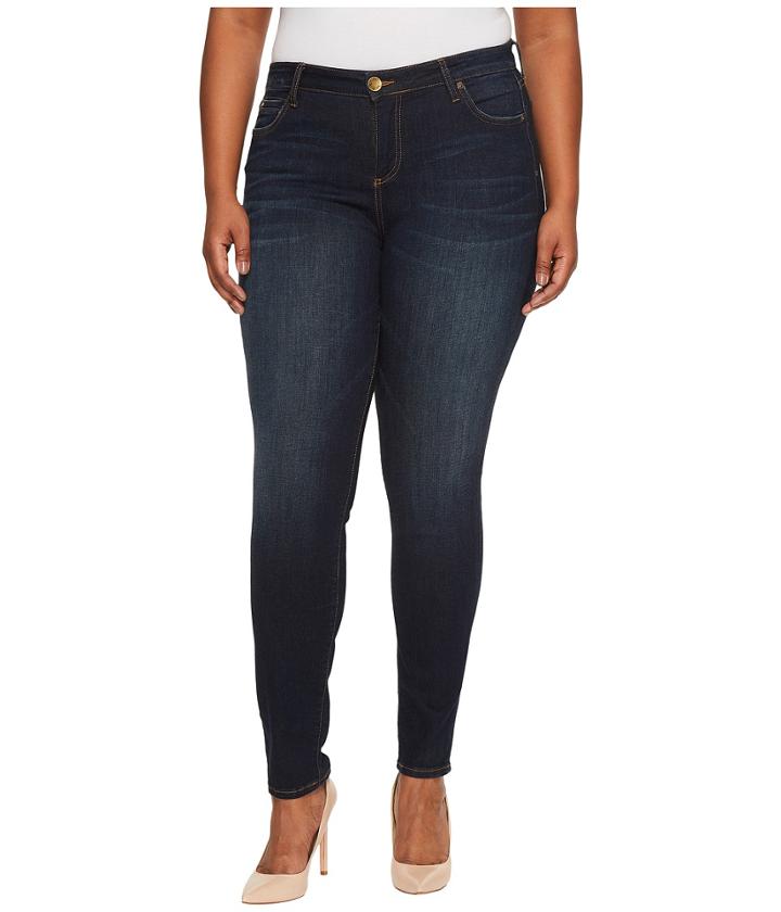 Kut From The Kloth - Plus Size Diana Skinny Five-pocket In Blinding/euro Base Wash