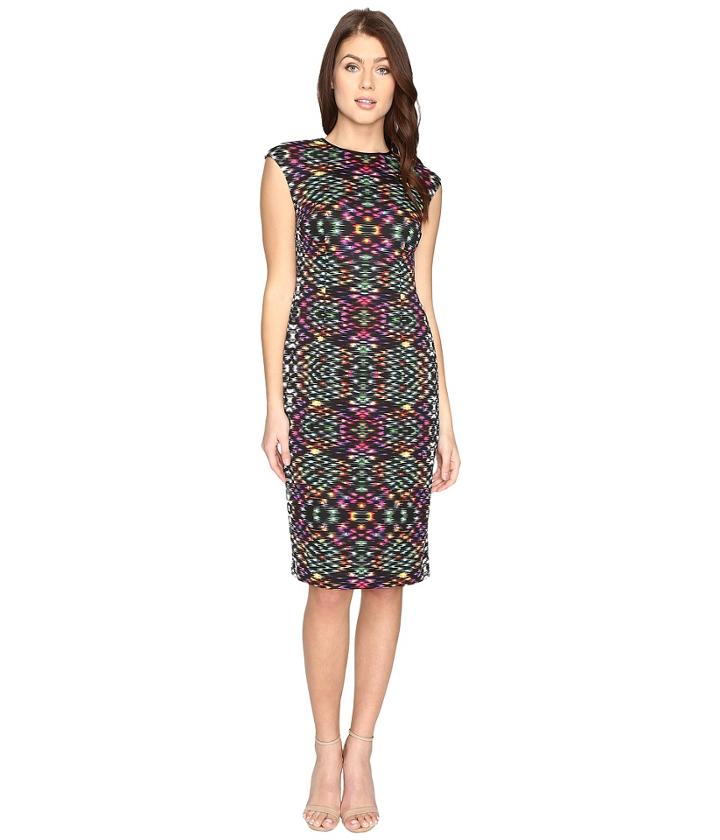 Maggy London - Techno Puzzle Scuba Sheath Dress