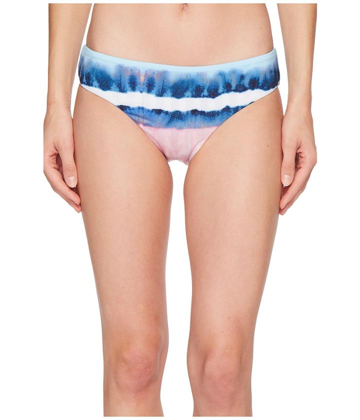 Splendid - Tie-dye Stripe Reversible Retro Bikini Bottom