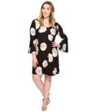 Karen Kane Plus - Plus Size Flare Sleeve Taylor Dress