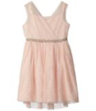 Us Angels - Sleeveless Wrap Front Bodice W/ High-low Skirt