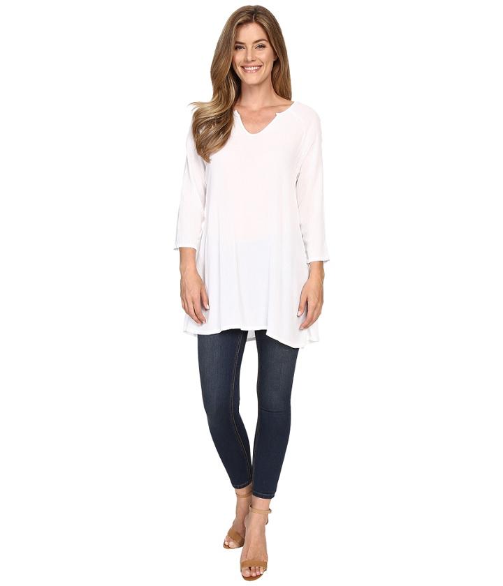 Allen Allen - 3/4 Sleeve Keyhole Tunic