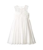 Us Angels - Sleeveless Illusion Neckline Chiffon Empire Dress