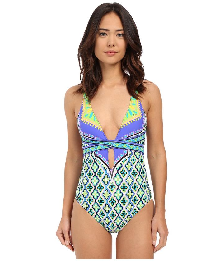 Trina Turk - Shangri La Cross-back One-piece