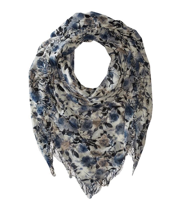 Chan Luu - Floral Printed Cashmere Scarf