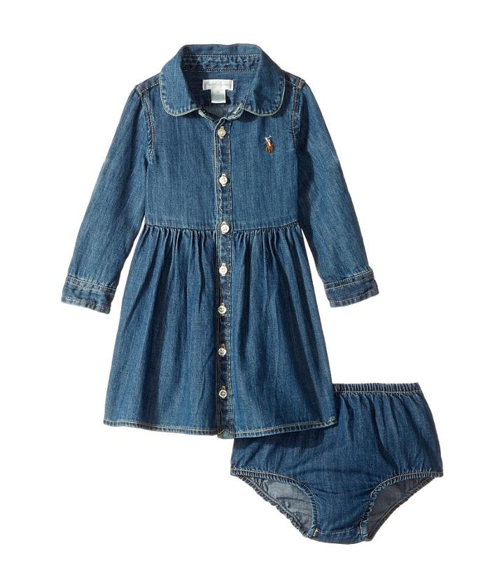 Ralph Lauren Baby - Cotton Denim Shirtdress