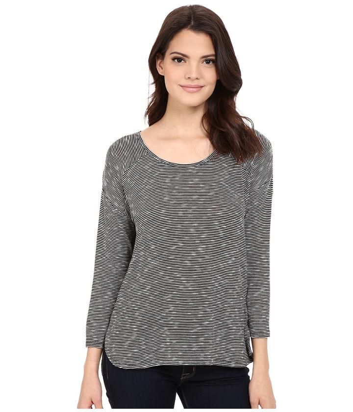 Calvin Klein Jeans - 3/4 Sleeve Slub Stripe Tee