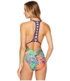 Trina Turk - Tropic Escape V-plunge One-piece