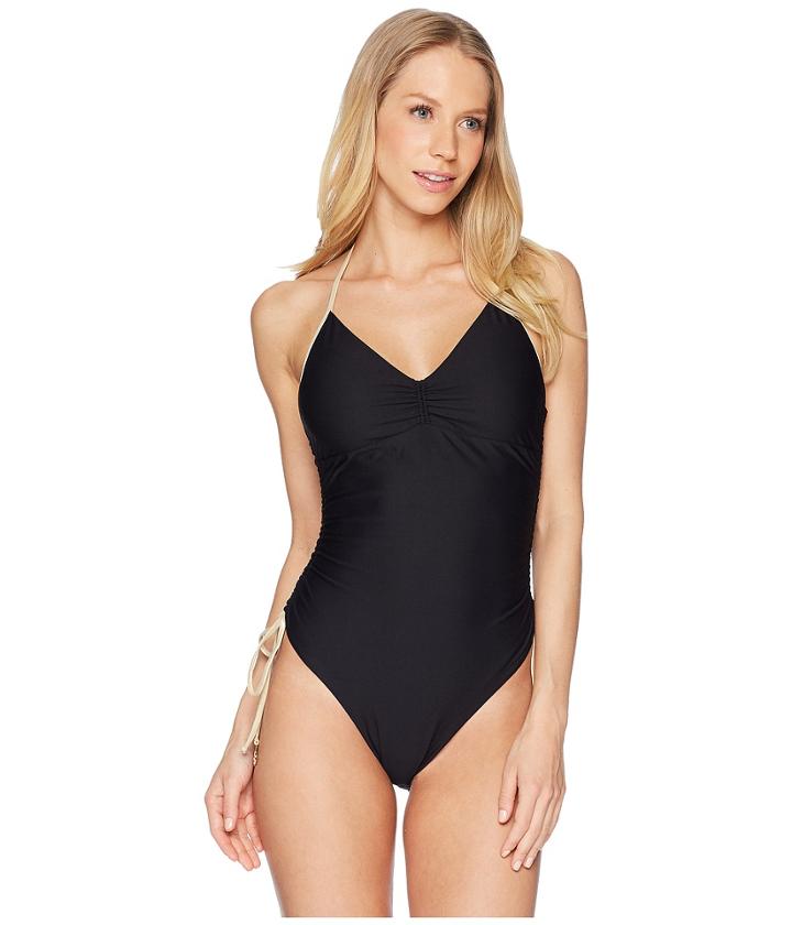 Luli Fama - Buena Vista Reversible Drawstring High Leg One-piece