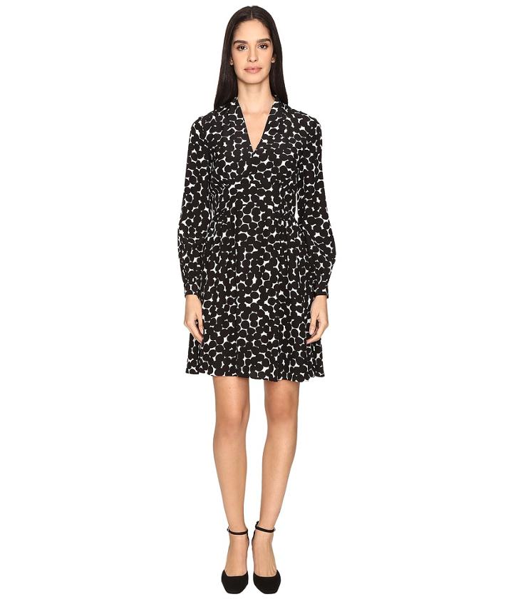 Kate Spade New York - Blot Dot V-neck Dress