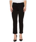 Nydj Petite - Petite Sheri Slim Ankle W/ Fray Hem In Black