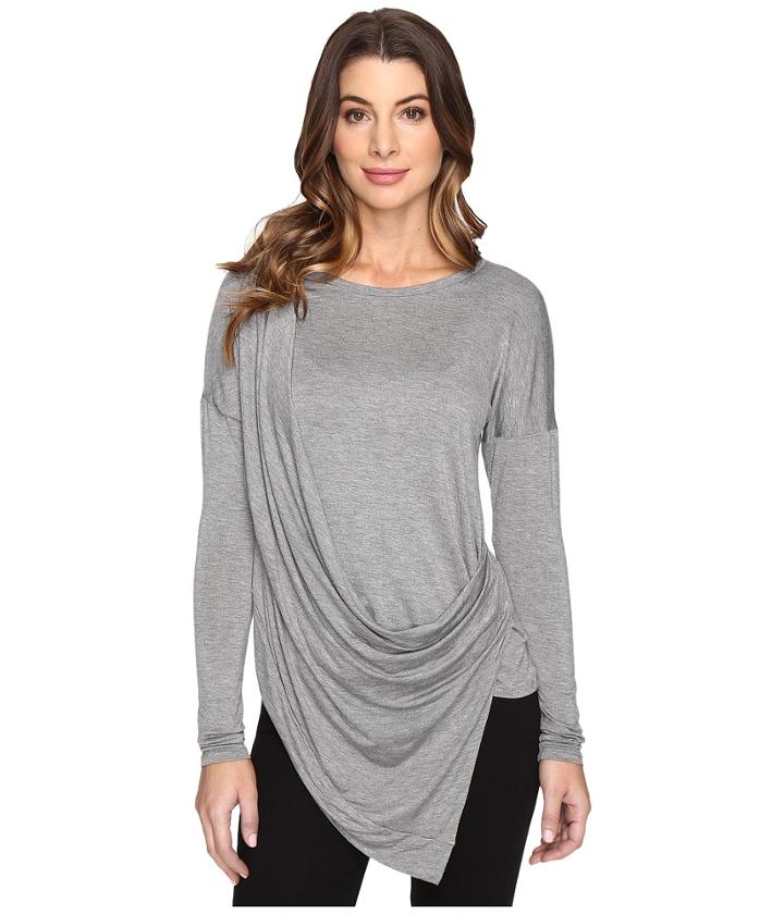 Culture Phit - Blithe Long Sleeve Drape-front Top