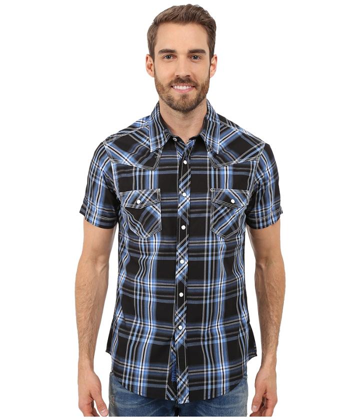 Rock And Roll Cowboy - Short Sleeve Snap B1s7261