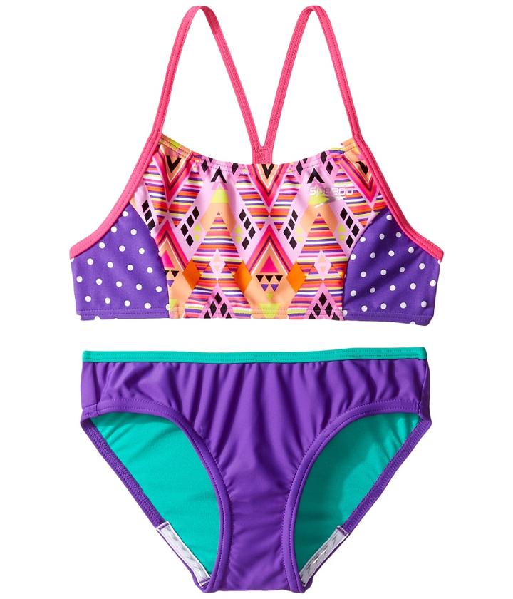Speedo Kids - Diamond Geo Splice Two-piece Swimsuit