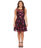 Tahari By Asl Petite - Petite Embroidered Party Dress