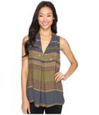 B Collection By Bobeau - Front Pleat Tank Top