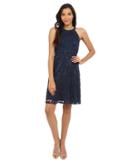 Adrianna Papell - Filigree Lace Fit Flare Dress