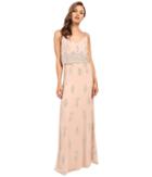 Adrianna Papell - Sleeveless Beaded Popover Gown