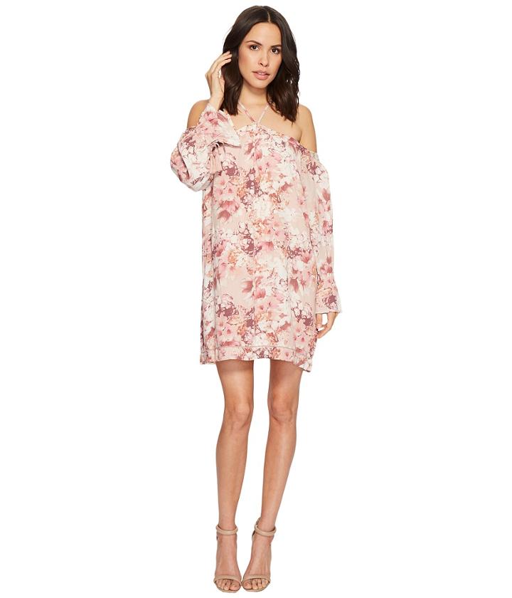 Miss Me - Halter Off The Shoulder Floral Dress