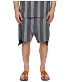 Vivienne Westwood - Printed Stripe Jersey Twist Seam Shorts