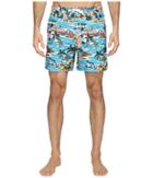 Original Penguin - Tropical Printed Fixed Waist Swim Shorts