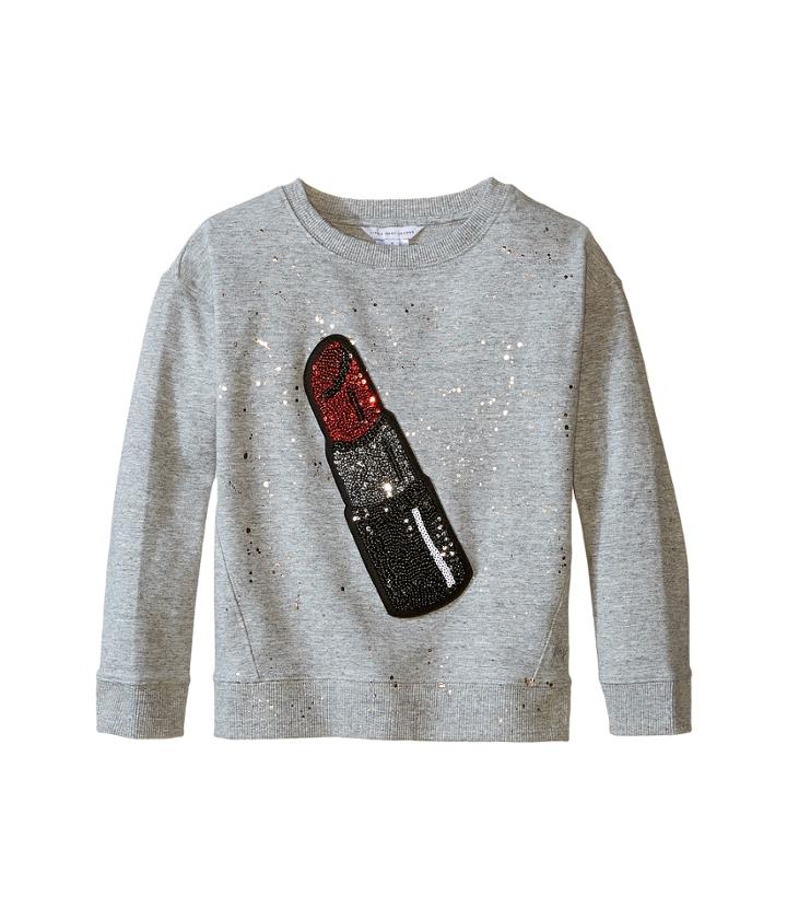 Little Marc Jacobs - Glittered Lipstick Patch Sweatshirt