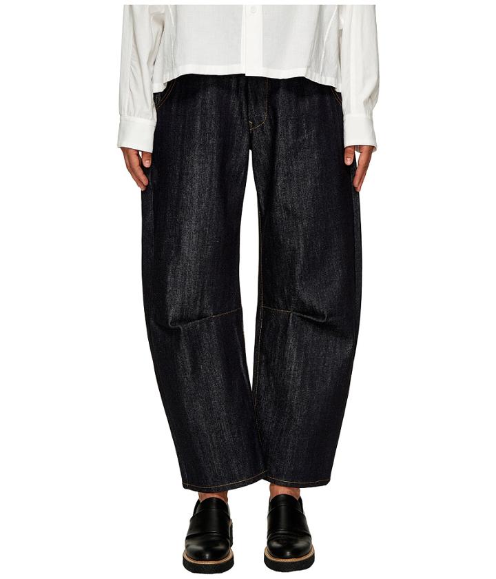 Y's By Yohji Yamamoto - Wide Gusset Rigid Denim In Indigo
