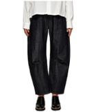 Y's By Yohji Yamamoto - Wide Gusset Rigid Denim In Indigo