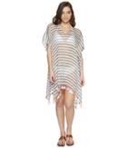 Seafolly - Linen Block Stripe Kaftan Cover-up