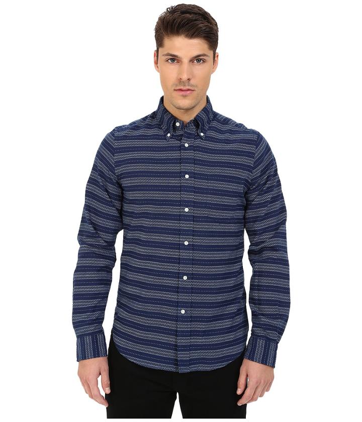 Gant Rugger - R. Printed Indigo Oxford Hugger